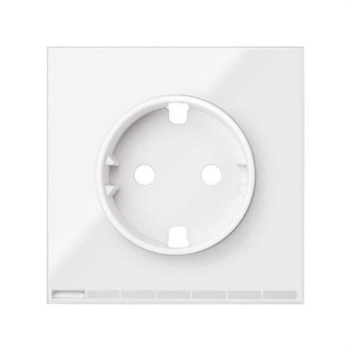 Simon iO Cover for Schuko Socket Base Glossy White Simon 100 with reference 10002041-130 from the brand SIMON