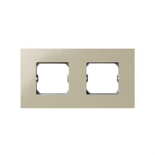 Kompakter Rahmen für 2 Elemente Elfenbein mit Rahmen Simon 27 Play mit der Referenz 2700620-031 von der Marke SIMON