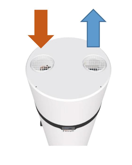 Wärmepumpe für Brauchwarmwasser mit WLAN Ferroli EGEA TECH LT 200 Liter mit der Referenz 2CP0024F von der Marke FERROLI