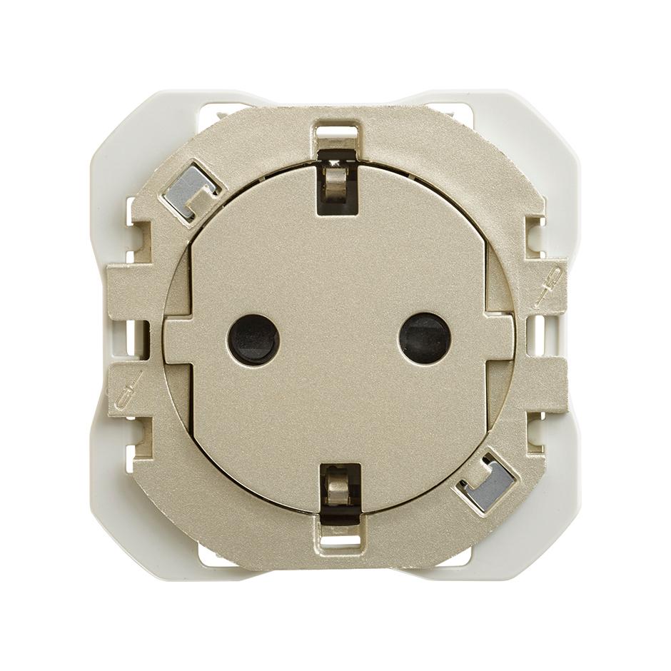 Schuko-Steckdose Clean 16A 250 V~ mit Schraubanschluss-System Cava Simon 270 mit der Referenz 20000434-094 von der Marke SIMON