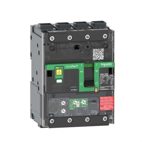 Leistungsschalter ComPacT NSXm100E 16kA AC 4P 100A Micrologic 4.1 ELINK mit der Referenz C11E44V100L von der Marke SCHNEIDER ELECTRIC