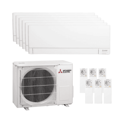 Klimaanlage 6x1 mit WLAN Mitsubishi MSZ-AY 2,5 kW (4) + 3,5 kW (2) mit der Referenz MXZMSZAY-252525253535-122 von der Marke MITSUBISHI
