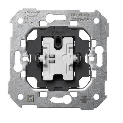 Single-pole switch with quick terminal connection system Simon 75 with reference 75101-39 from the brand SIMON